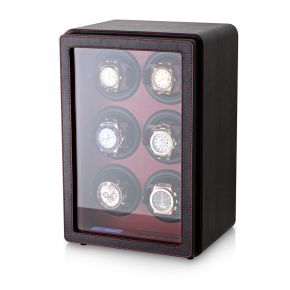 Leader Watch Winder with Faux Leather Finish (Black)
