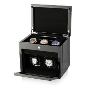 Gentleman Double Premium watch winder (Black Apricot)